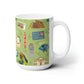 Ceramic Mug 15oz with Atlanta, GA in green