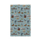 Kitchen Towel with Austin, Texas TX in mist veil