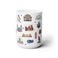 Ceramic Mug 15oz with St. Louis, Missouri MO in white