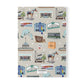 Paperback notebook with Ocala, Florida FL landmarks in grey 150 lined pages