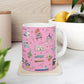 Ceramic Mug 11oz with Pensacola, FL in pink