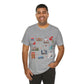 Unisex Jersey Short Sleeve Tee with Chicago, Illinois IL landmarks print