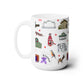 Ceramic Mug 15oz with Janesville, Wisconsin WI in white