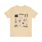 Unisex Jersey Short Sleeve Tee with Bagdad, Florida FL landmarks print