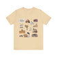 Unisex Jersey Short Sleeve Tee with South St. Paul, Mendota, Hastings, Hampton, Inver Grove Heights near the Minneapolis Minnesota MN landmarks print