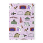 Paperback notebook with Janesville, Wisconsin WI landmarks in lilac 150 lined pages