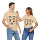 Unisex Jersey Short Sleeve Tee with Charlotte, North Carolina NC landmarks print