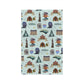 Kitchen Towel with Charlotte, North Carolina NC in patina