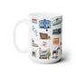 Ceramic Mug 15oz with Ocala, Florida FL in white