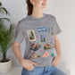 Unisex Jersey Short Sleeve Tee with Knoxville, Tennessee TN landmarks print
