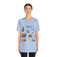 Unisex Jersey Short Sleeve Tee with Knoxville, Tennessee TN landmarks print