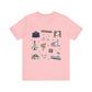 Unisex Jersey Short Sleeve Tee with Bagdad, Florida FL landmarks print