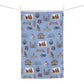Kitchen Towel with St. Louis, Missouri MO in cornflower blue