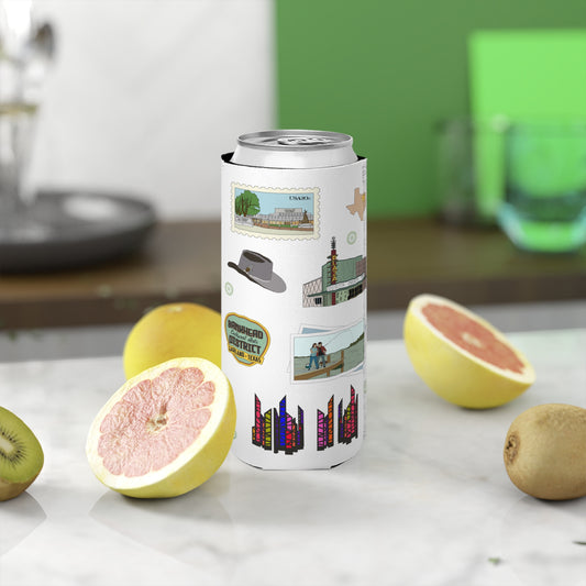 Slim Can Cooler with Garland, Texas TX