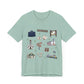 Unisex Jersey Short Sleeve Tee with Bagdad, Florida FL landmarks print