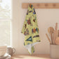 Kitchen Towel with Charlotte, North Carolina NC in brass