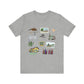 Unisex Jersey Short Sleeve Tee with Garland, Texas TX landmarks print
