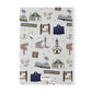 Paperback notebook with Bagdad, Florida FL landmarks in grey 150 lined pages
