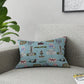 Broadcloth Pillow with Tallahassee, FL in blue