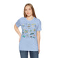 Unisex Jersey Short Sleeve Tee with Navarre Beach, FL landmarks print