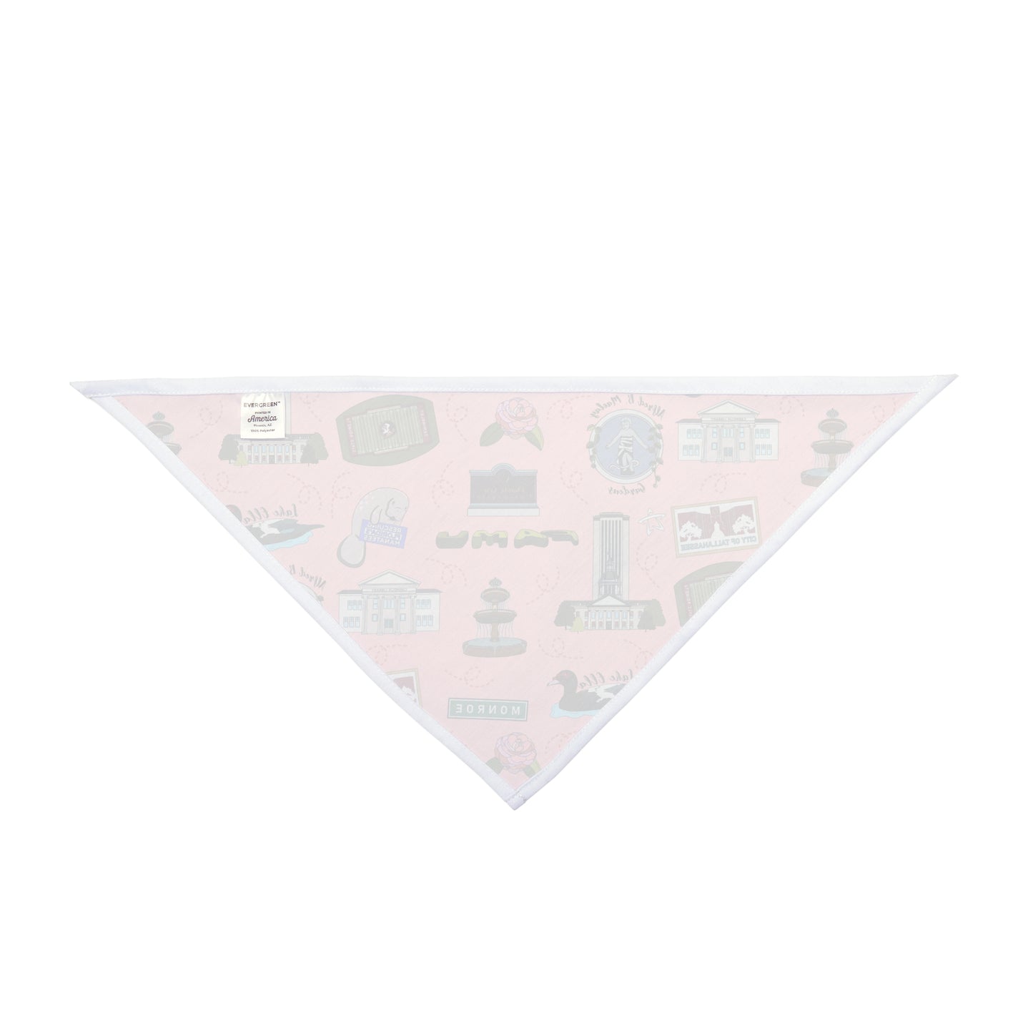 Pet Bandana with Tallahassee, FL in pink