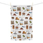 Kitchen Towel with Santa Fe, New Mexico NM in white