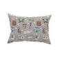 Broadcloth Pillow with 30A, FL in coffee