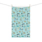 Kitchen Towel with Navarre Beach, FL in sky blue