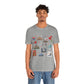 Unisex Jersey Short Sleeve Tee with Chicago, Illinois IL landmarks print