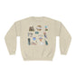 Unisex NuBlend® Crewneck Sweatshirt with Galveston, TX in assorted colors