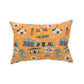 Broadcloth Pillow with Maui, HI in orange