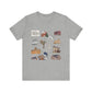 Unisex Jersey Short Sleeve Tee with South St. Paul, Mendota, Hastings, Hampton, Inver Grove Heights near the Minneapolis Minnesota MN landmarks print