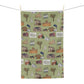 Kitchen Towel with South St. Paul, Mendota, Hastings, Hampton, Inver Grove Heights near the Minneapolis Minnesota MN in olive