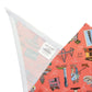 Pet Bandana with Charleston, SC in coral