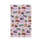 Kitchen Towel with Asheville, North Carolina NC in pink