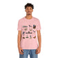 Unisex Jersey Short Sleeve Tee with Austin, Texas TX landmarks print
