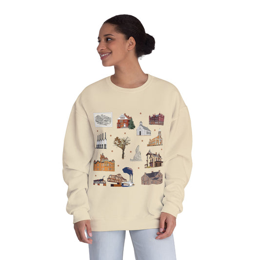 Unisex NuBlend® Crewneck Sweatshirt with South St. Paul, Mendota, Hastings, Hampton, Inver Grove Heights near the Minneapolis Minnesota MN in assorted colors