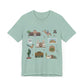 Unisex Jersey Short Sleeve Tee with Tucson, Arizona AZ landmarks print