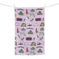 Kitchen Towel with Janesville, Wisconsin WI in lilac