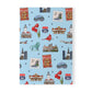 Paperback notebook with Chicago, Illinois IL landmarks in sky 150 lined pages