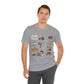 Unisex Jersey Short Sleeve Tee with South St. Paul, Mendota, Hastings, Hampton, Inver Grove Heights near the Minneapolis Minnesota MN landmarks print