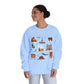 Unisex NuBlend® Crewneck Sweatshirt with Santa Fe, New Mexico NM in assorted colors