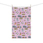 Kitchen Towel with Maui, HI in pink