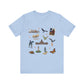 Unisex Jersey Short Sleeve Tee with Austin, Texas TX landmarks print