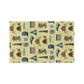Kitchen Towel with Charlotte, North Carolina NC in brass