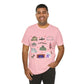 Unisex Jersey Short Sleeve Tee with Janesville, Wisconsin WI landmarks print