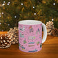 Ceramic Mug 11oz with Pensacola, FL in pink