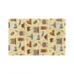 Kitchen Towel with Santa Fe, New Mexico NM in crayola's lemon yellow
