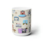 Ceramic Mug 15oz with Seaside, FL in beige