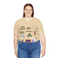 Unisex Jersey Short Sleeve Tee with Janesville, Wisconsin WI landmarks print